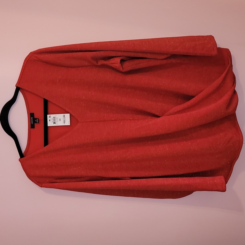 Alfani Plus Size Red Sparkling top
